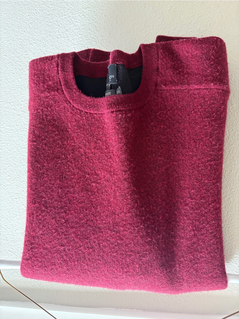 Mack Weldon Men's Deep Burgundy Crewneck Sweater
